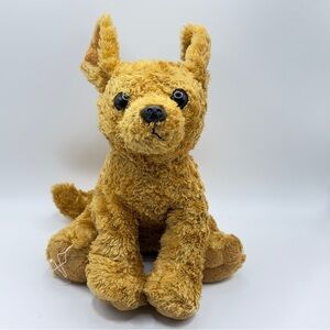 Aurora Plush Tan Puppy Dog Stuffed Animal – Floppy Ears – Vintage Style